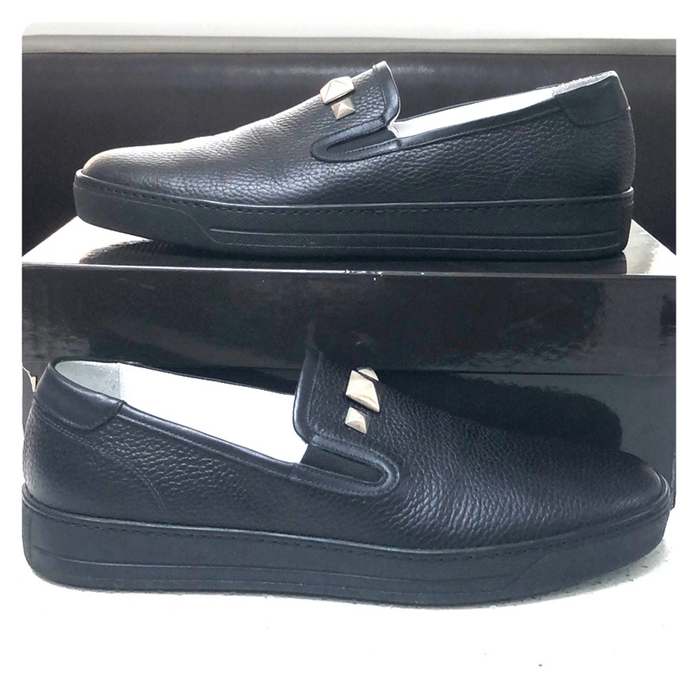 Dino Bigioni black leather shoes made in Italy